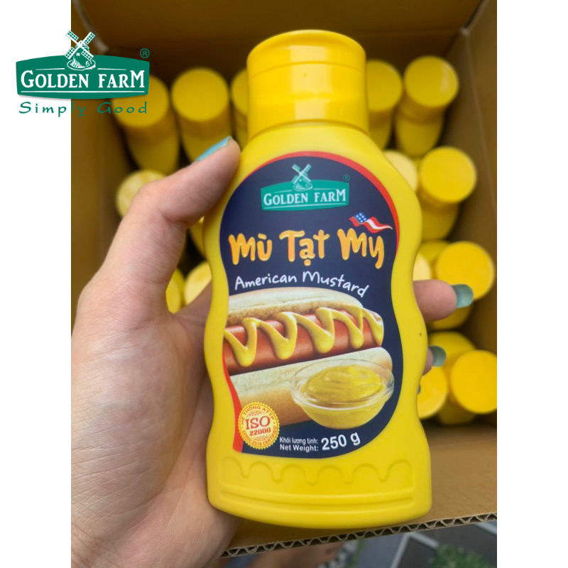 Mù tạc vàng Golden Farm 250ml Mù tạc mỹ