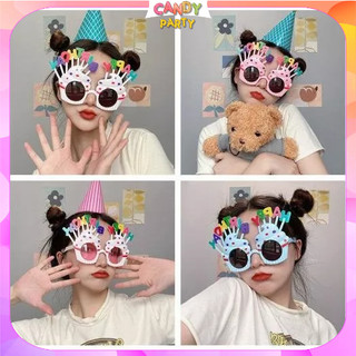 Kính sinh nhật, mắt kính happy birthday phụ kiện sinh nhật chụp ảnh dễthương cute hot trend