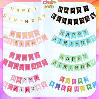 Dây chữ happy birthday trang trí sinh nhật, dây treo sinh nhật, dây chữ hpbd đuôi cá