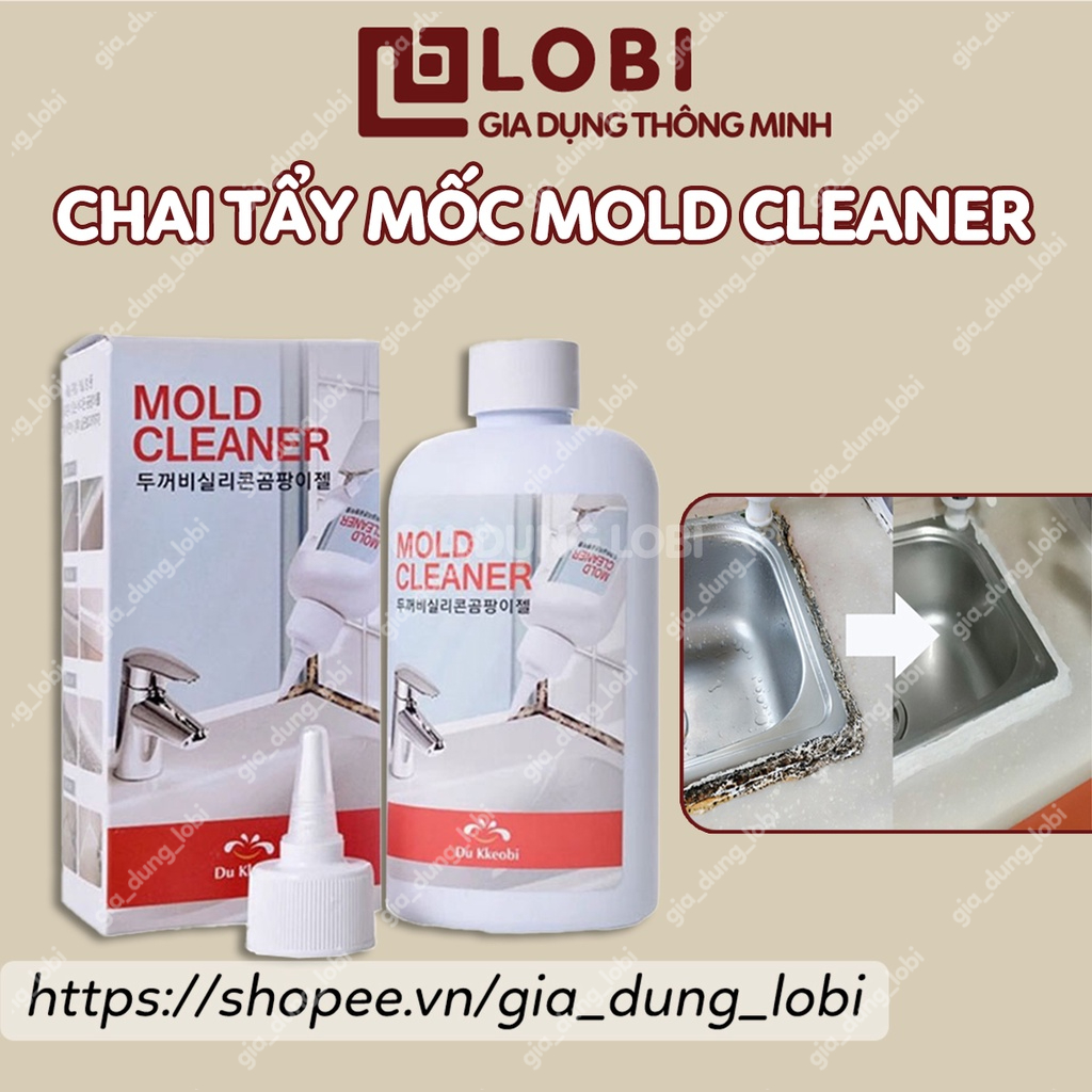 Chai tẩy mốc Mold Cleaner chất tẩy đa năng làm sạch nấm mốc vòi nước inox cao su, vệ sinh gioăng máy giặt