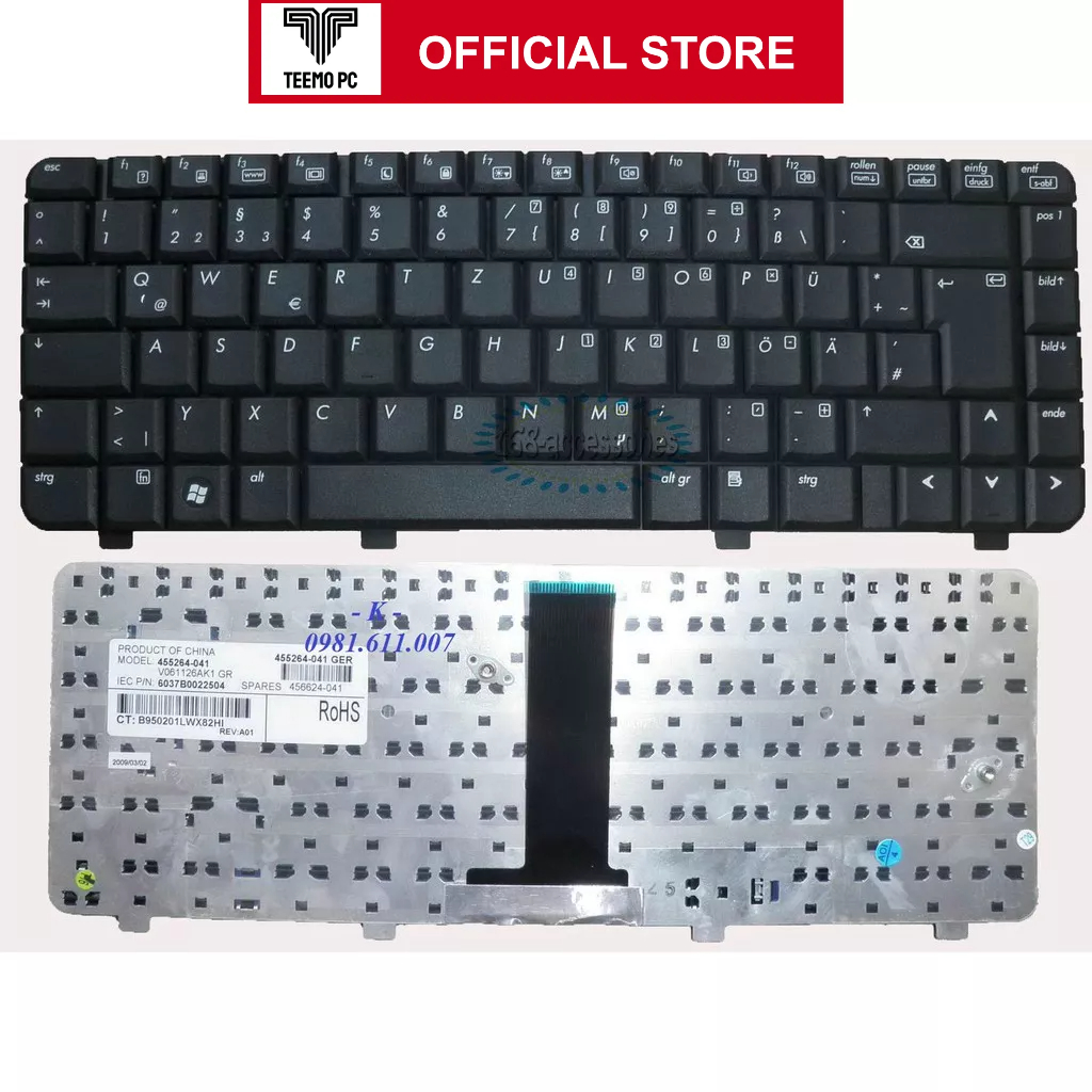 Bàn Phím Cho Laptop Hp 6520S - Hàng Zin New Seal TEEMO PC KEY388