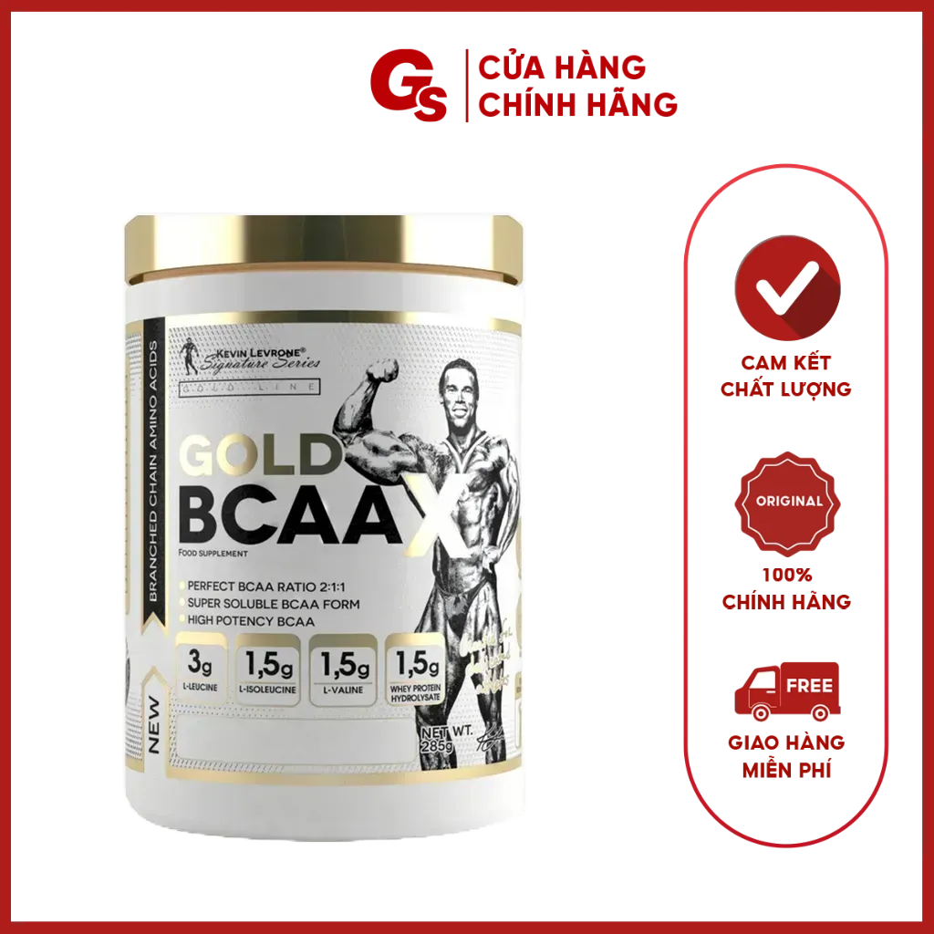 Bột tăng sức mạnh, sức bền Kevin Levrone GOLD BCAA 2:1:1, 30 Servings (285 Gram) phục hồi cơ bắp