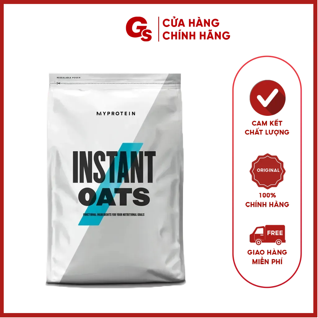 Bột yến mạch uống liền Myprotein Instant Oats hỗ trợ giảm cân, bổ sung năng lượng, sức khỏe tim mạch