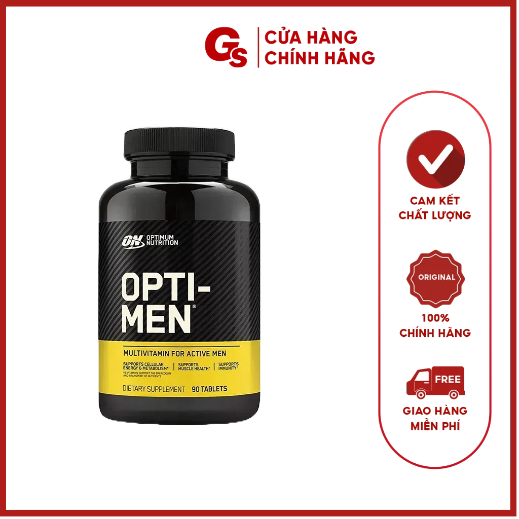 Viên uống Vitamin và khoáng chất ON Opti-Men bổ sung vitamin, tăng cường đề kháng, trao đổi chất, hấp thụ