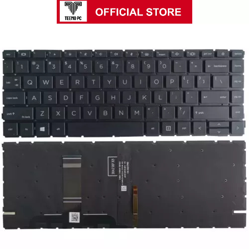 Bàn Phím Cho Laptop Hp Probook 440 G8 445 G8 - Có Led - Hàng Zin New Seal TEEMO PC KEY917