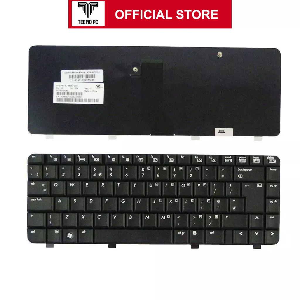 Bàn Phím Cho Laptop Hp 520 Compaq 500 520 - Hàng Zin New Seal TEEMO PC KEY500