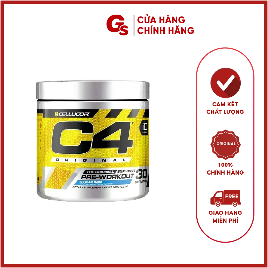 Bột tăng sức mạnh Cellucor Original, Pre-work Out nhập khẩu Mỹ tăng sức bền, sức chịu đựng, cơ bắp