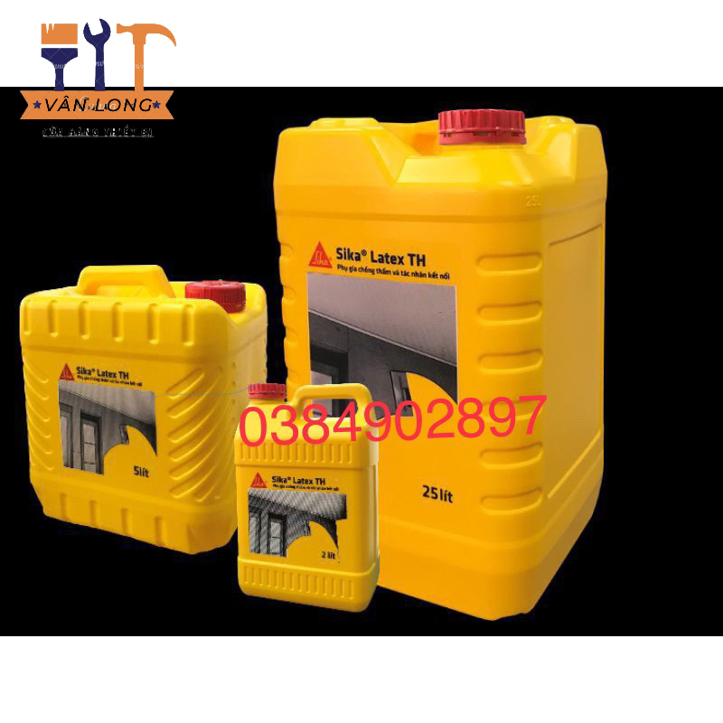 SIKA LATEX TH | PHỤ GIA CHỐNG THẤM CHO VỮA VÀ HỒ DẦU KẾT NỐI 2lit- 5lit