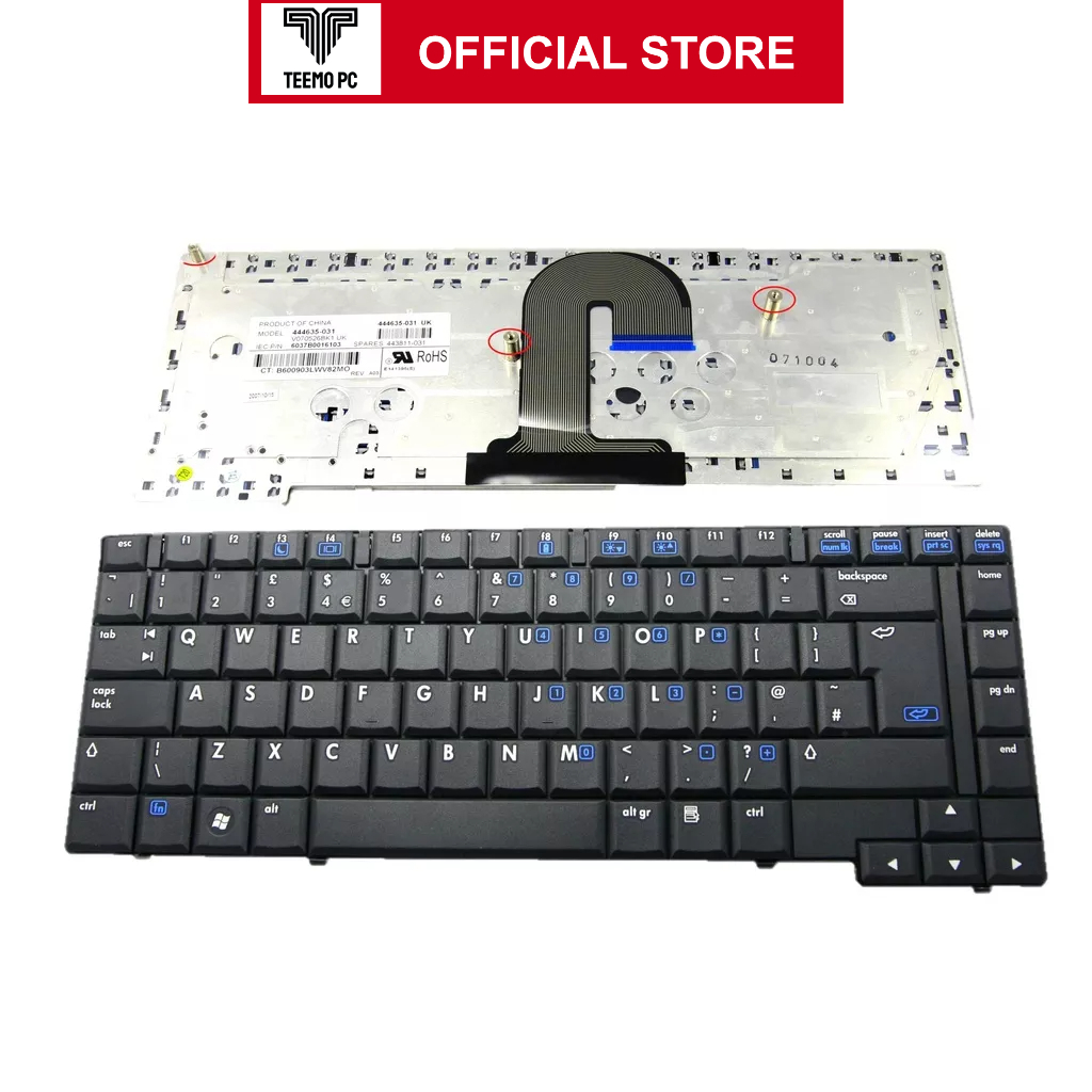 Bàn Phím Cho Laptop Hp - Laptop Hp 6710B - Hàng Zin New Seal TEEMO PC KEY613