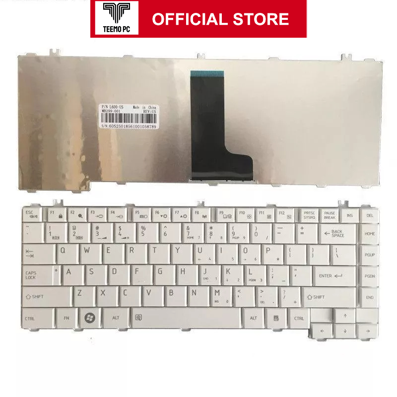 Bàn Phím Cho Laptop Toshiba Satellite - Laptop Toshiba Satellite L640 - Trắng - Hàng Zin New Seal TE