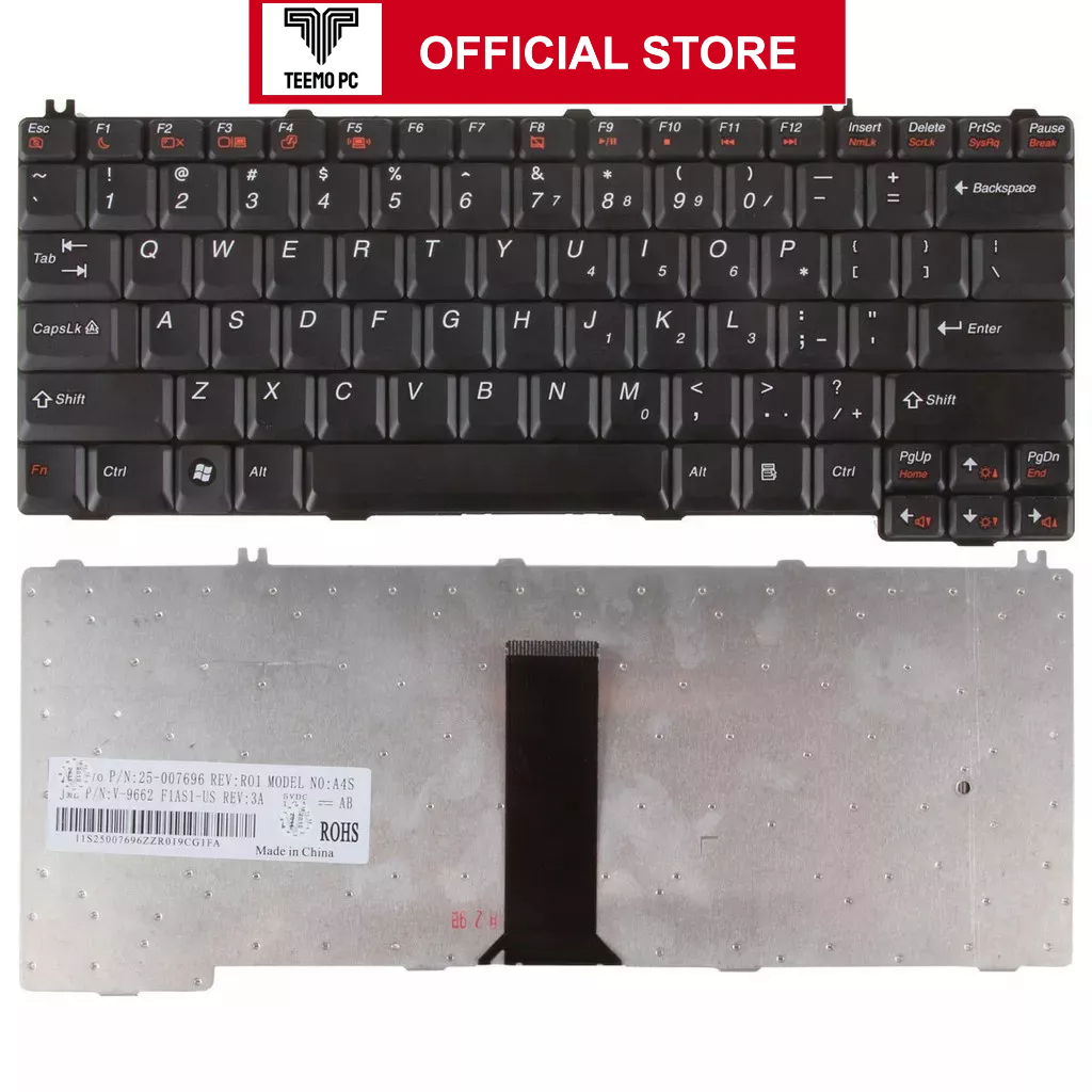 Bàn Phím Cho Laptop Lenovo 3000 G230 G400 G410 - Hàng Zin New Seal TEEMO PC KEY217