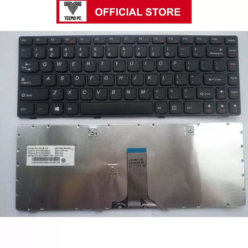 Bàn Phím Cho Laptop Lenovo Idepad S410P - Hàng Zin New Seal TEEMO PC KEY604