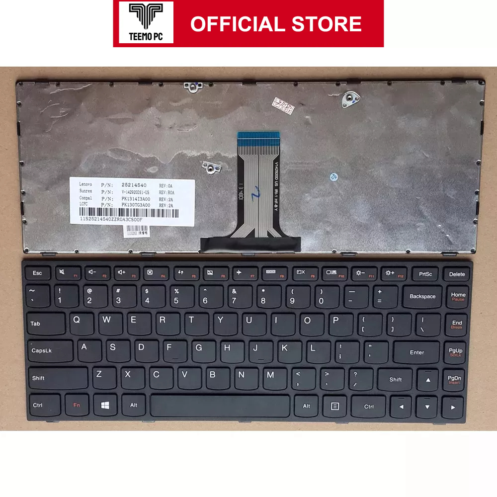 Bàn Phím Cho Laptop Lenovo Idepad G40-70 G4070 - Hàng Zin New Seal TEEMO PC KEY848