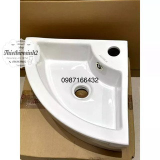 Chậu treo tường góc siêu nhỏ, lavabo góc nhỏ HAFELE, chậu y tế, mini cho không gian chật hẹp
