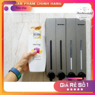 Hộp nhấn xà phòng đôi dh-700-2vp - atmor, hộp xà phòng nhấn