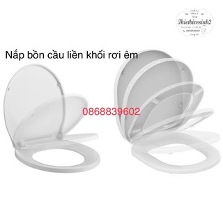 Nắp bồn cầu 2 khối đóng êm tiện lợi khi lắm đặt độ bền cao vừa hầu hết các bồn cầu hiện nay