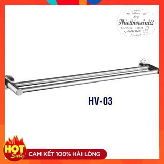 Thanh Treo Khăn 2 Thanh,máng vắt khăn phòng tắm Inox 304