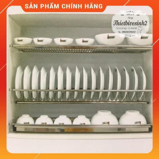 (SALE) Kệ chén âm tủ 3 tầng , giá để bát đĩa âm tủ 3 tầng inox 304