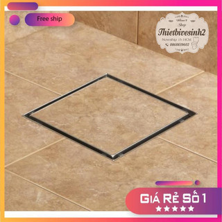Phễu thu nước, thoát sàn đặt gạch thiết kế thỏ chống hôi inox 304 đúc thoát nước nhanh