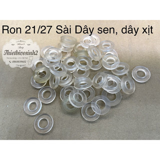 Combo 5 Ron | Zoăng | Gioăng cao su phi 21 và phi 27 dùng cho chân sen, dây vòi hoa sen, dây xịt toilet, dây cấp nước
