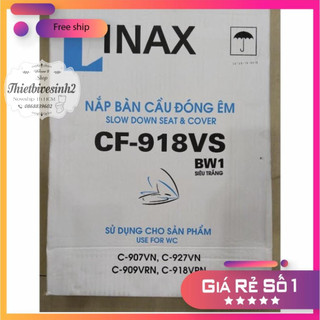 NẮP BỒN CẦU INAX CF-918VS, NẮP ĐÓNG ÊM, MÀU TRẮNG - hàng chính hãng