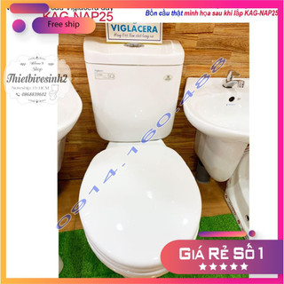 Nắp đậy thay thế bồn cầu Viglacera VI66,VI77,VI88,VT18M,VT34, nắp bàn cầu nhựa dày bóng đẹp