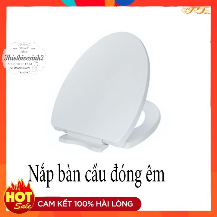 Nắp bồn cầu đóng êm thay thế American StandardVF-20 10, VF-2011 , màu trắng, phụ kiện inox gắn được các loại cầu