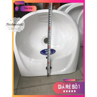 Lavabo treo tường,chậu rửa mặt giá rẻ Minh Thịnh chất lượng cao bảo hành 3 năm