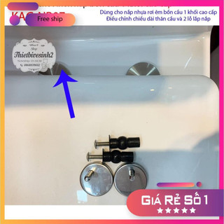 Ốc gắn nắp bồn cầu, phụ kiện chân ốc nắp bồn cầu, ốc chốt bản lề nắp bồn cầu