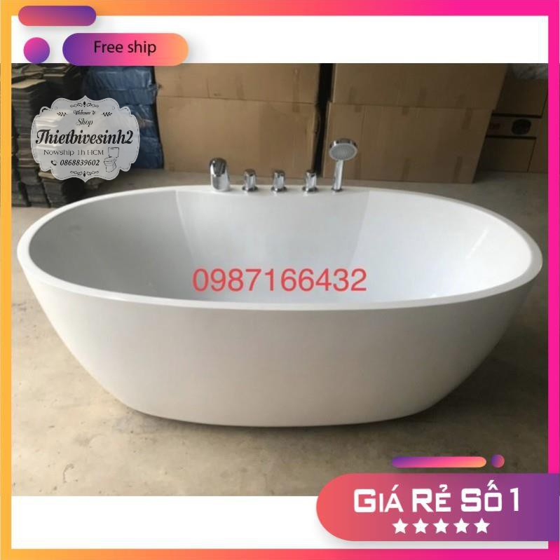 Bồn tắm nằm kèm van vòi tắm 1700x800 sử dụng 4 mặt sang trọng
