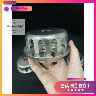 Quả cầu chặn rác sân thượng, ban công hình tròn thoát nước nhanh inox 304