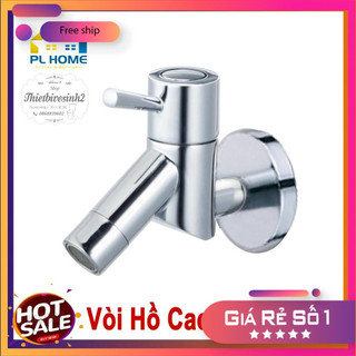 Vòi nước gắn tường Caesar W047C, vòi xả lạnh gắn tường cao cấp