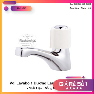 Vòi Lavabo 1 Đường Nước Lạnh,Vòi gắn chậu rửa mặt Caesar B037C chính hãng