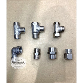 Nối 2 Đầu Ren, Tê Ren Ngoài,  Kép inox, Ren Trong Ren Ngoài ,nối 2 đầu ren trong,van chia nước bồn cầu inox hàng cao câp