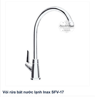 Vòi rửa chén bát đường nước lạnh chính hãng INAX SFV-17 bảo hành 3 năm