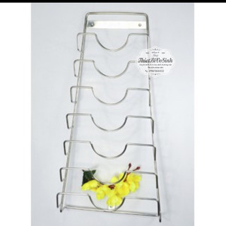 Kệ để vung xong inox, kệ kẹp vung nồi ,  máng vung xoong inox 304