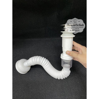 Xả lavabo kiếng không có xả tràn đầu inox 304 co nhựa cao cấp