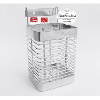 Rổ đựng đũa đơn inox 304, ống đũa đơn inox304s