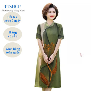 ❣️đầm trung niên❣️ váy trung niên cho mẹ đi tiệc, đầm cho mẹ cao cấp sang trọng