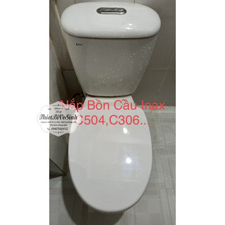 Nắp bồn cầu Inax CF-57 êm chính hãng, thay thế cầu C306, C504, C333