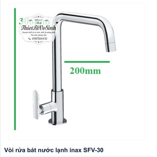 Vòi rửa chén bát lạnh chính hãng inax sfv-30