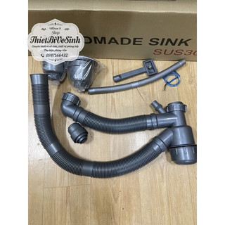 Bộ Xả Chậu Rửa Chén Ống To Thoát Nước Siêu Nhanh Cục Xả Inox 304 cao cấp