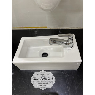 Chậu rửa mặt , lavabo treo tường siêu nhỏ dùng trong y tế , nơi chật hẹp