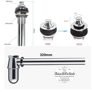 Bộ xả lavabo, xả chậu rửa mặt INAX A-016V+A-676Pv chính hãng bảo hành 2 năm