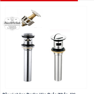 Bộ xả lavabo,chậu rửa mặt cao cấp Luxta đầu xả nhấn ,lật