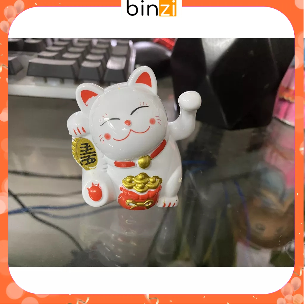 Mèo thần tài trang trí bánh sinh nhật, mèo thần tài trang trí tiểu cảnh, Trang Trí Bánh sinh nhật, cưới, hỏi Lễ Tết