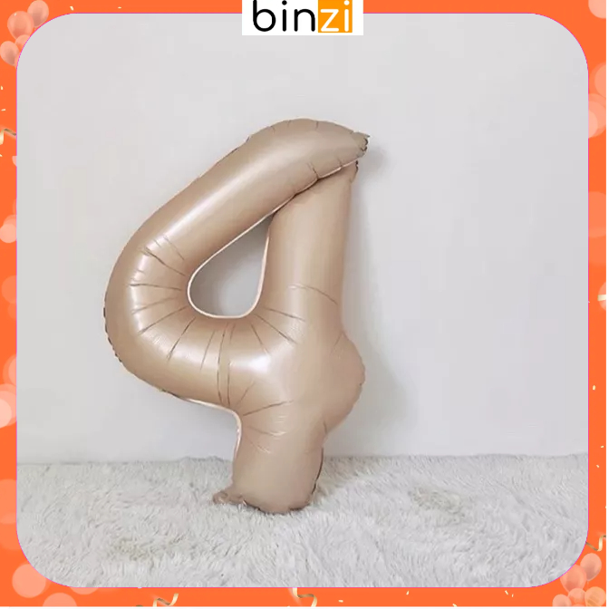 [TẶNG ỐNG THỔI] Bóng Số Cỡ Đại Màu Hottren Caramen Trang Trí Sinh Nhật Partty Siêu To Siêu Đẹp
