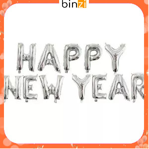 Bóng chữ happy new year trang trí chúc mừng năm mới