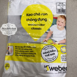 Keo chà ron, chít mạch, xi măng trắng Webercolor chính hãng