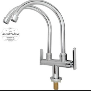 Vòi rửa chén lạnh 2 đường nước,vòi rửa chén 2 đầu , vòi rửa bát,vòi bếp ,vòi rửa bát cao cấp